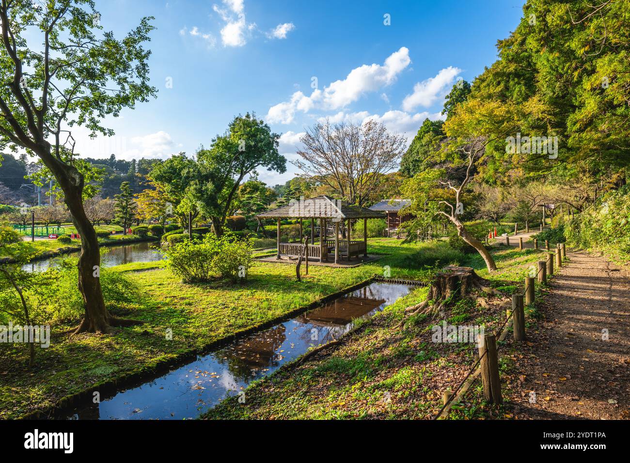 Kobuntei al Parco Kairakuen, uno dei tre grandi Giardini del Giappone Foto Stock