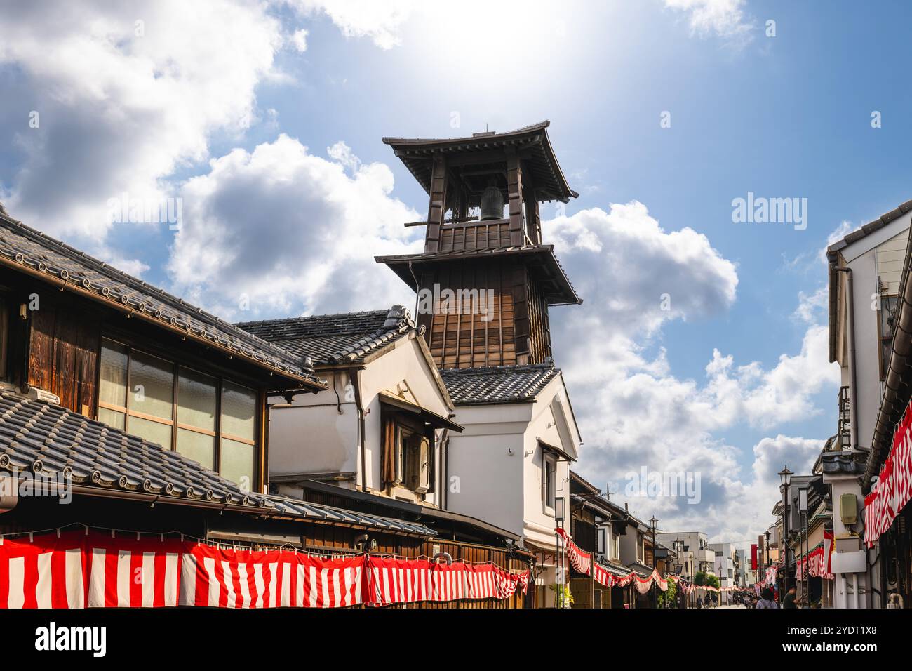 Bell of Time, un campanile nella città di Kawagoe nella prefettura di Saitama, in Giappone Foto Stock