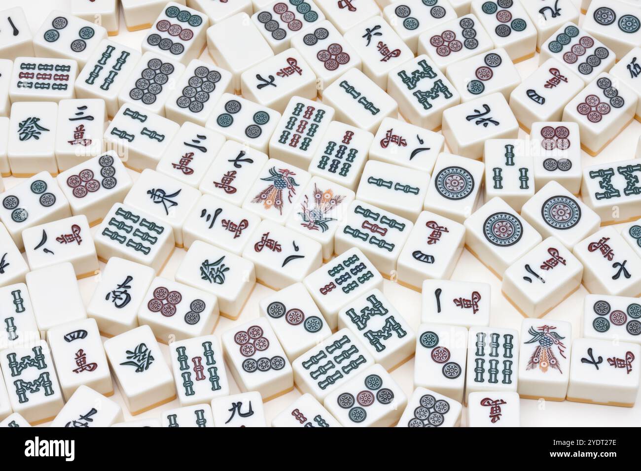 Mattonelle di Mahjong Foto Stock