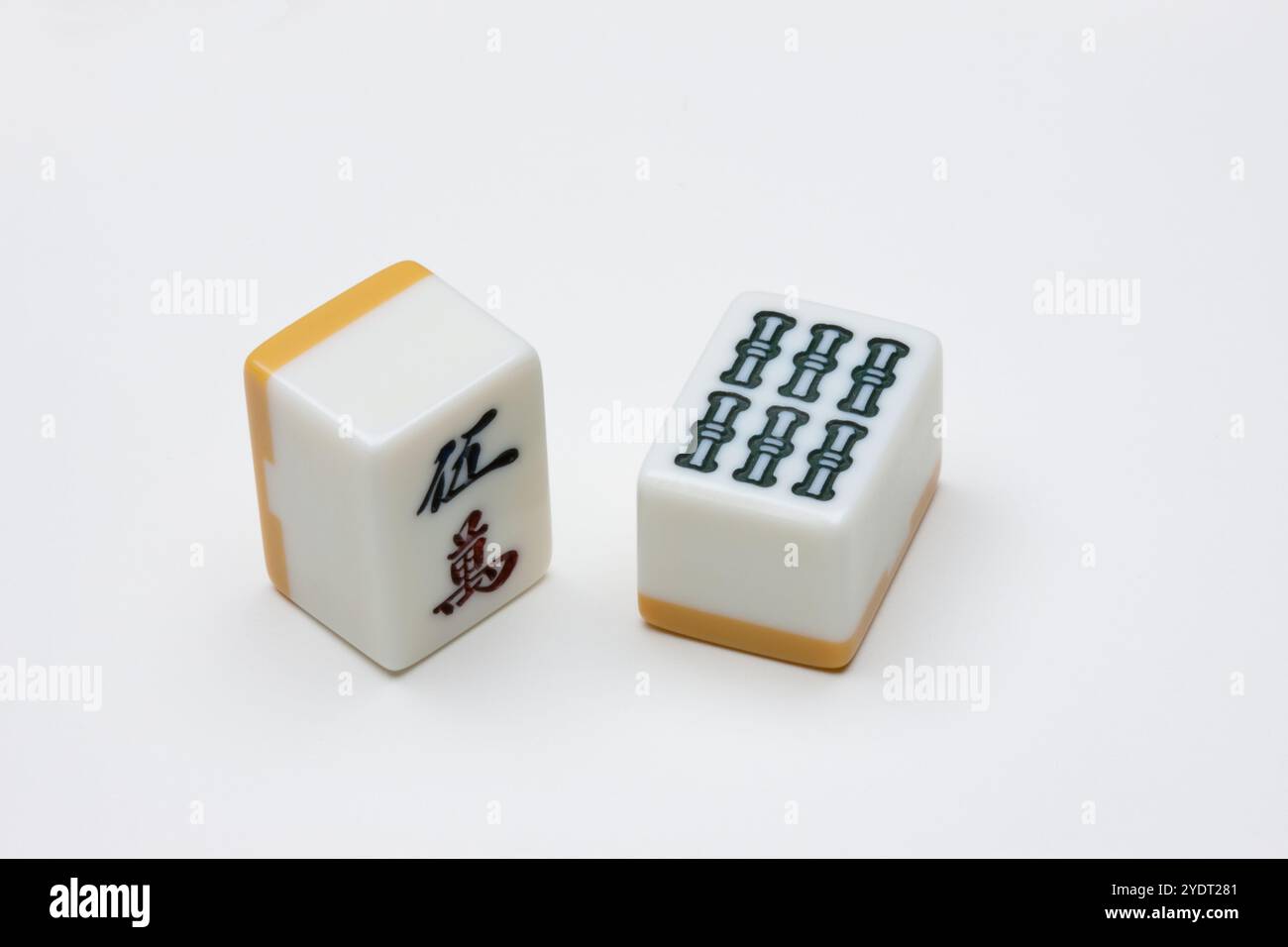 Mattonelle di Mahjong Foto Stock