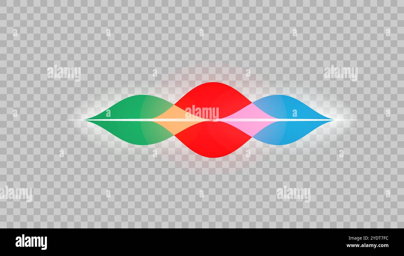 Assistente personale e il riconoscimento vocale concept Illustrazione Vettoriale