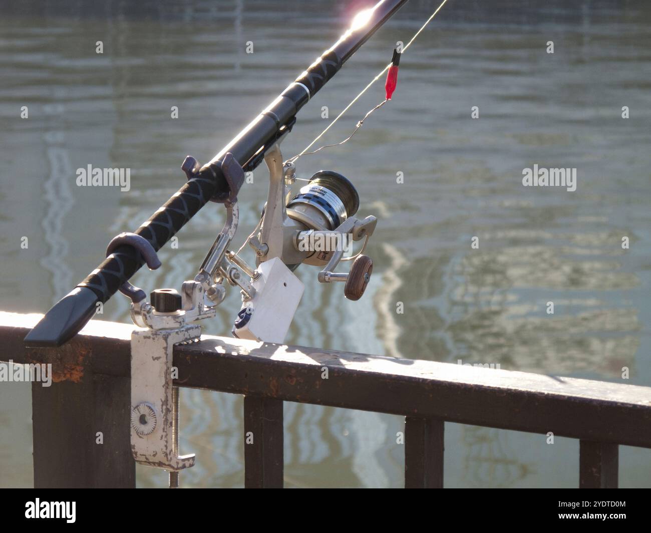 Canne da pesca per la pesca fluviale Foto Stock