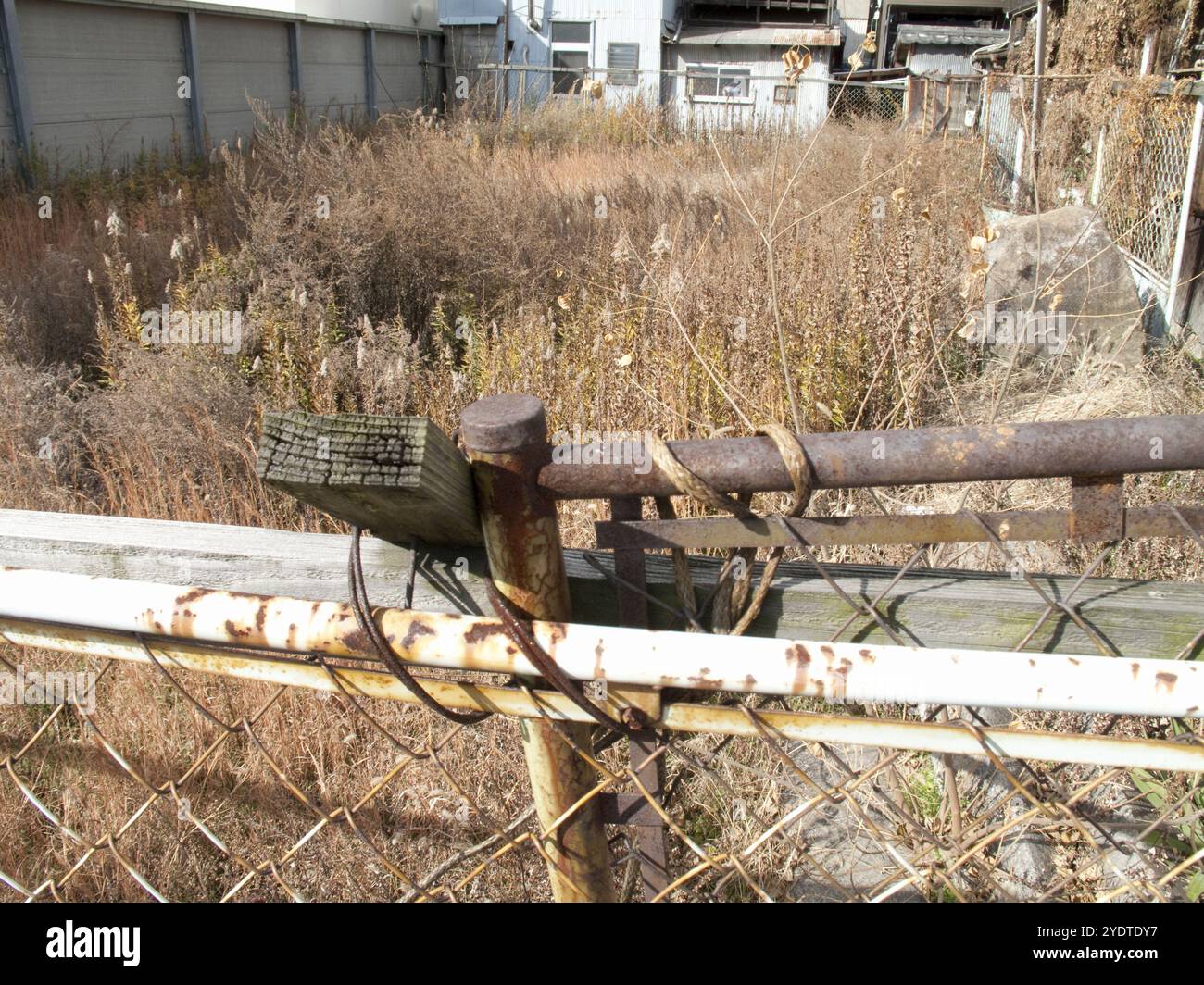 Lotto vuoto diserbato Foto Stock