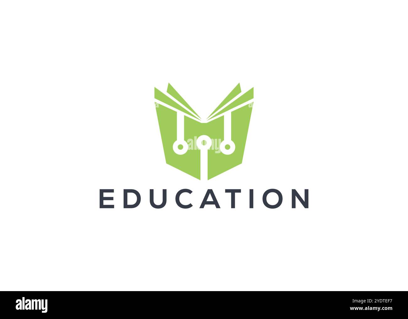 Logo della tecnologia Education. Logo della tecnologia di apprendimento in stile moderno Illustrazione Vettoriale