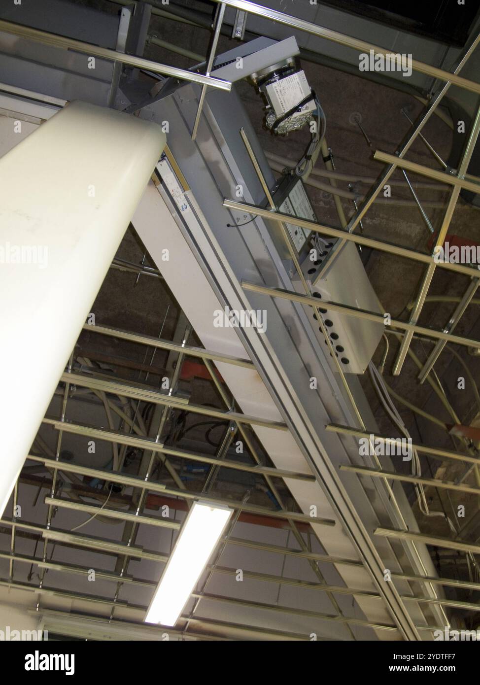 Installazione di otturatori elettrici Foto Stock