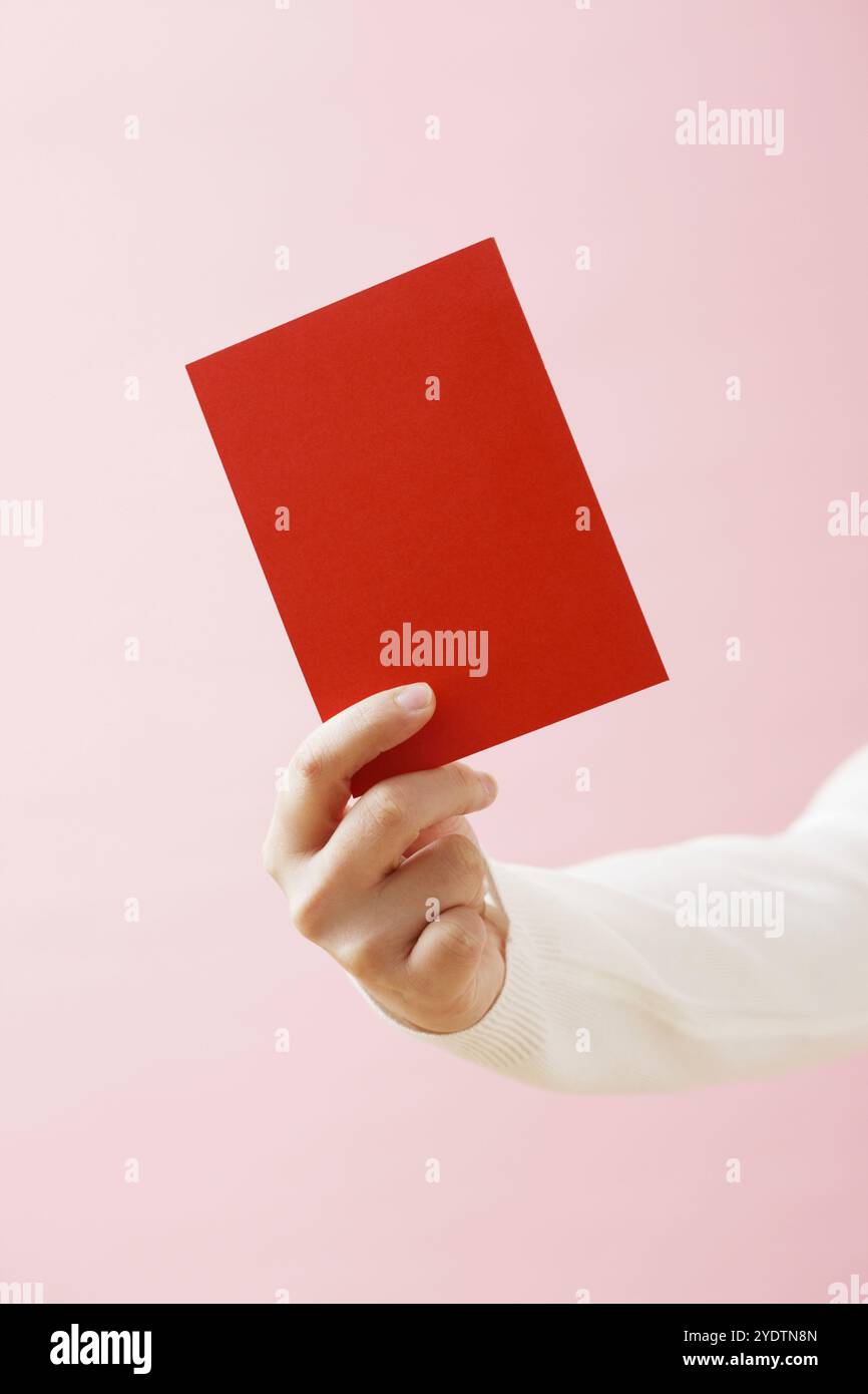 Cartellino rosso Foto Stock