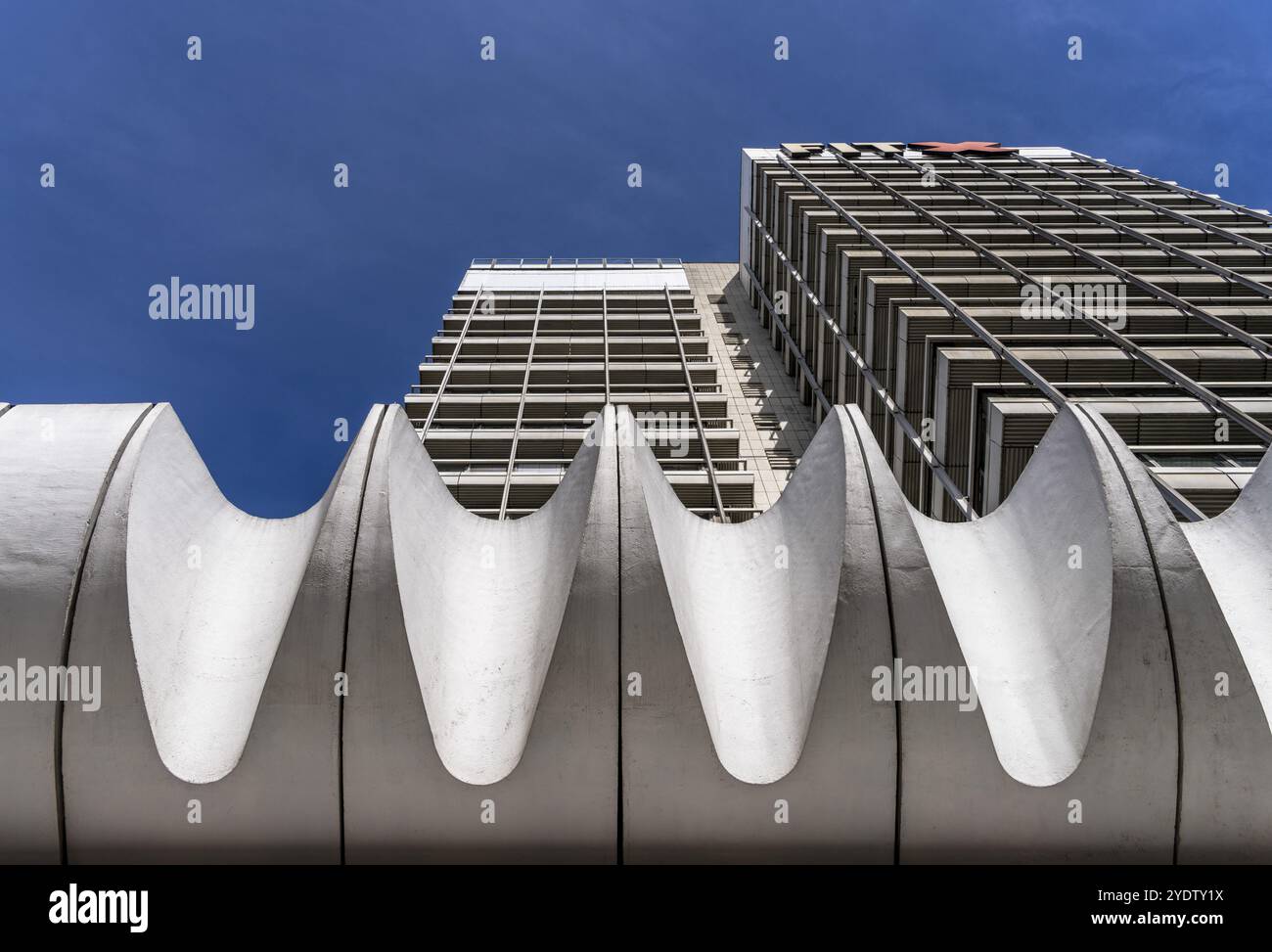 Edifici prefabbricati ad Alexanderplatz, Berlino, Germania, Europa Foto Stock