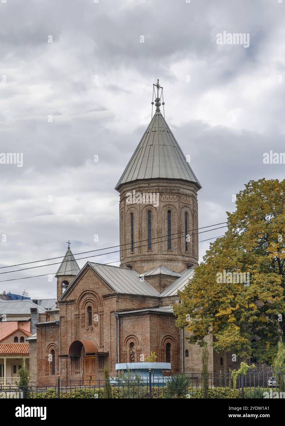 Chiesa di San Nicola vicino al fiume Kura, Tbilisi, Georgia, Asia Foto Stock
