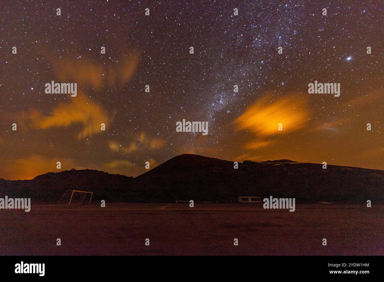 La tartaruga verde (Chelonia mydas) è un luogo di nidificazione notturno a Long Beach sull'isola di Ascension, nell'Oceano Atlantico tropicale, nell'Oceano Atlantico meridionale Foto Stock