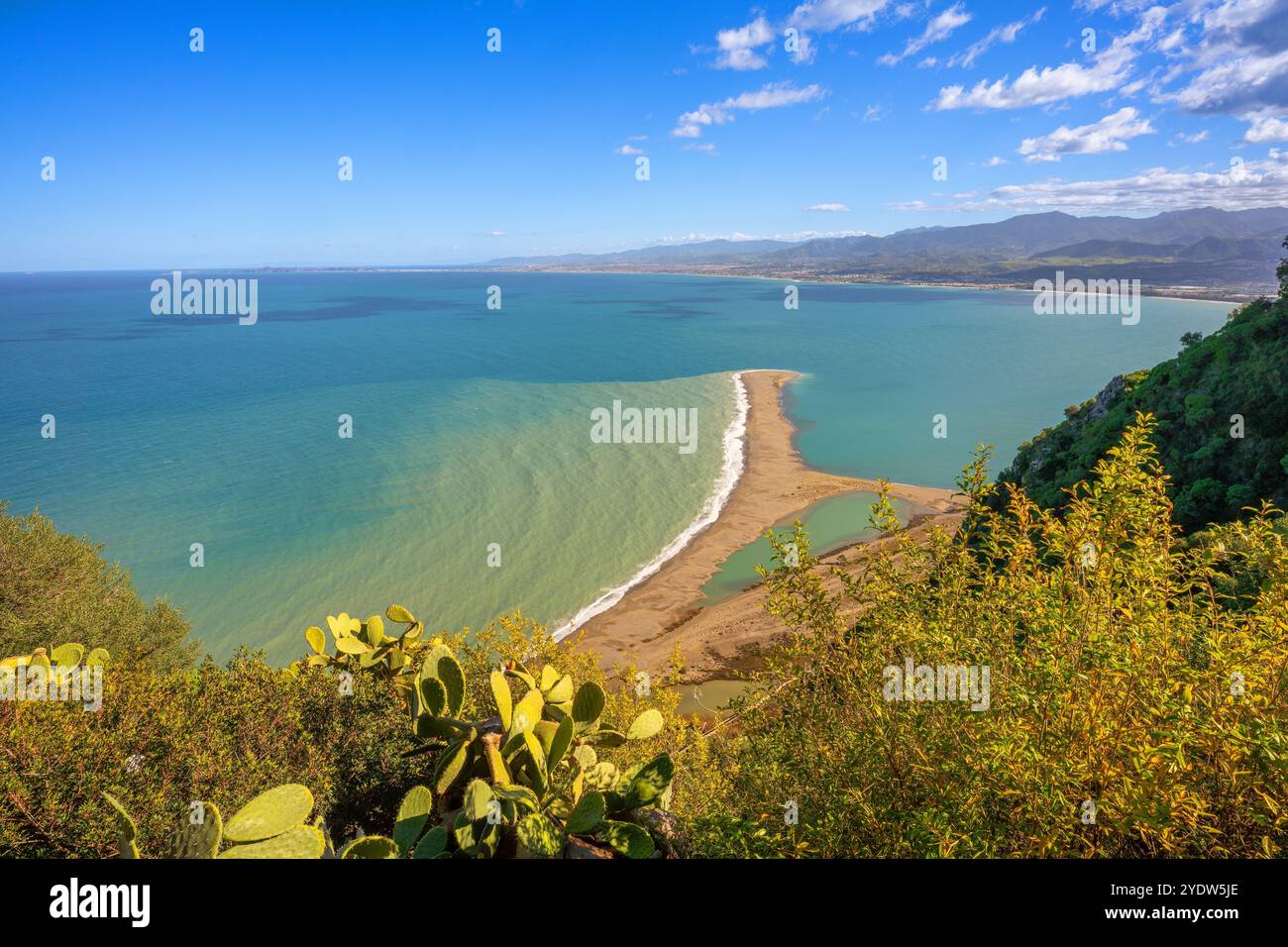 Laguna di Tindari, Tindari, Patti, Messina, Sicilia, Italia, Mediterraneo, Europa Foto Stock