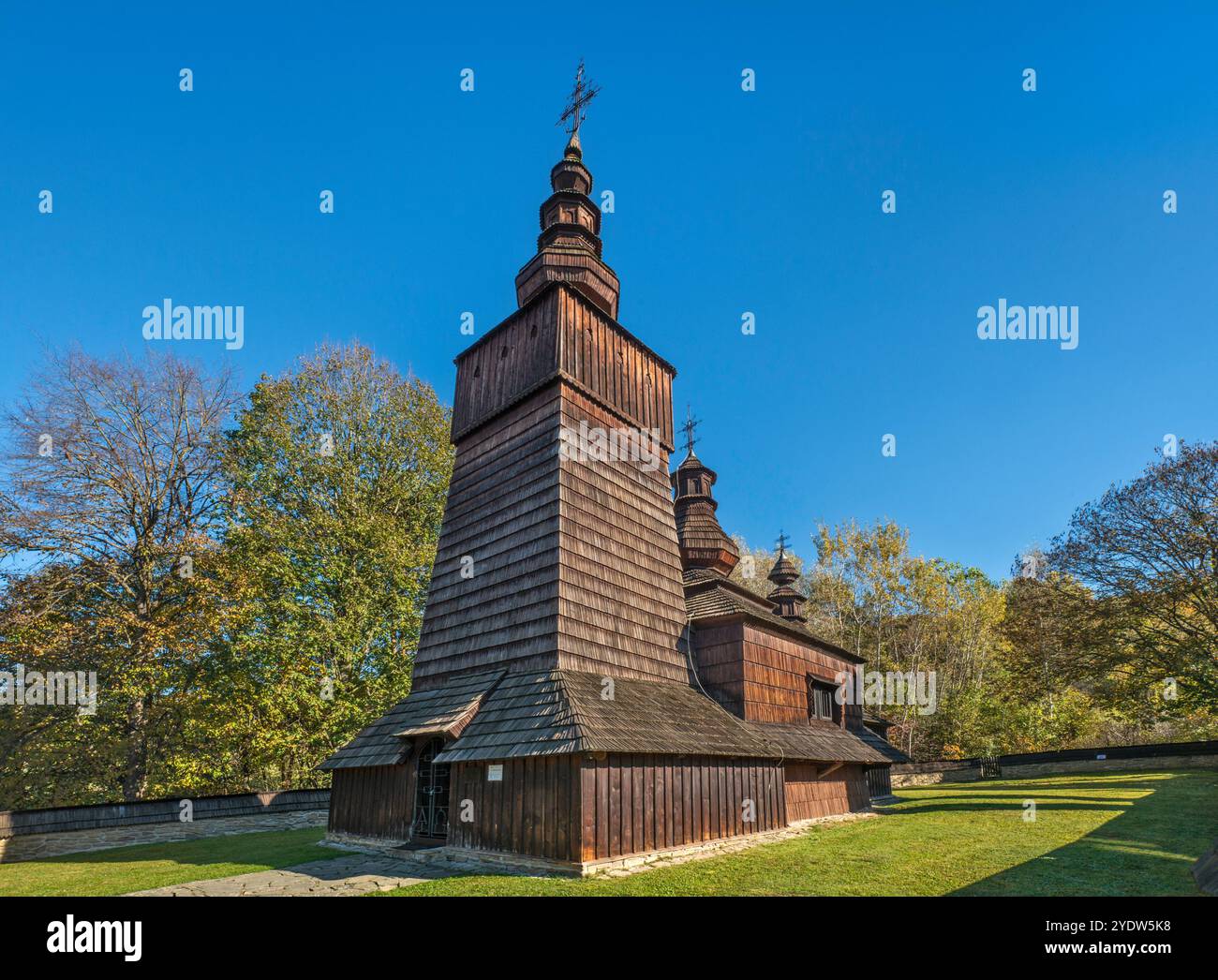Chiesa di Santa Paraskeva, greco-cattolico, 1773, nel villaggio di Potoky, vicino a Svidnik, regione di Prešov, Slovacchia Foto Stock