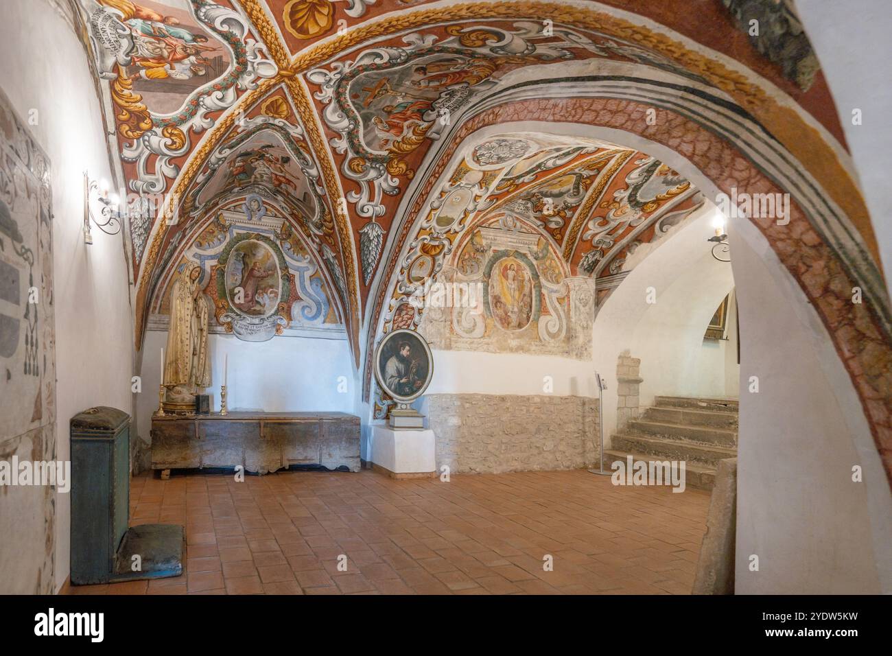 Chiesa madre, Gangi, Palermo, Sicilia, Italia, Mediterraneo, Europa Foto Stock