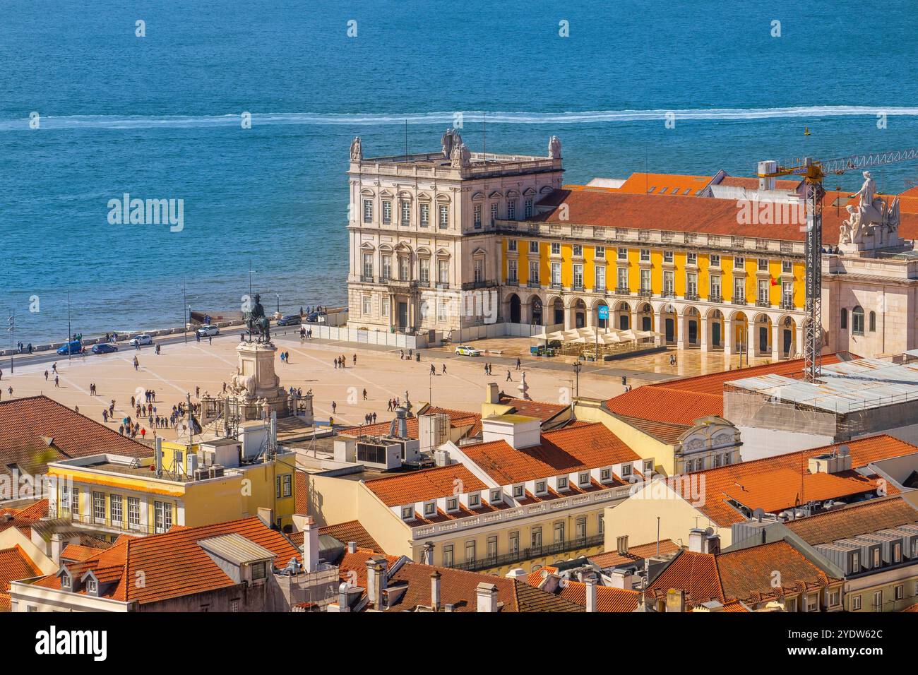 Praca do Comercio, Lisbona, Portogallo, Europa Foto Stock