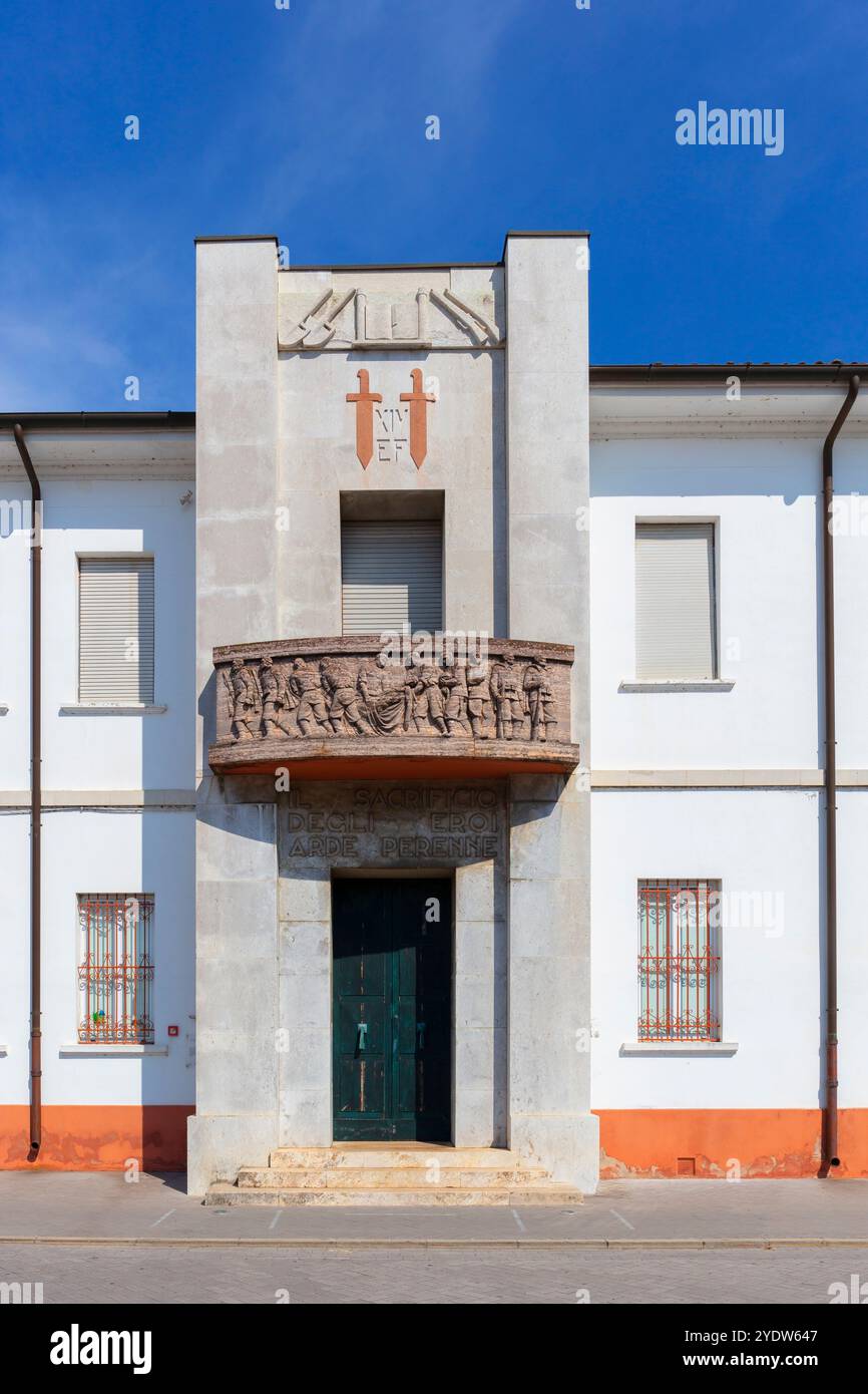 Asilo parrocchiale, Tresigallo, Emilia-Romagna, Italia, Europa Foto Stock