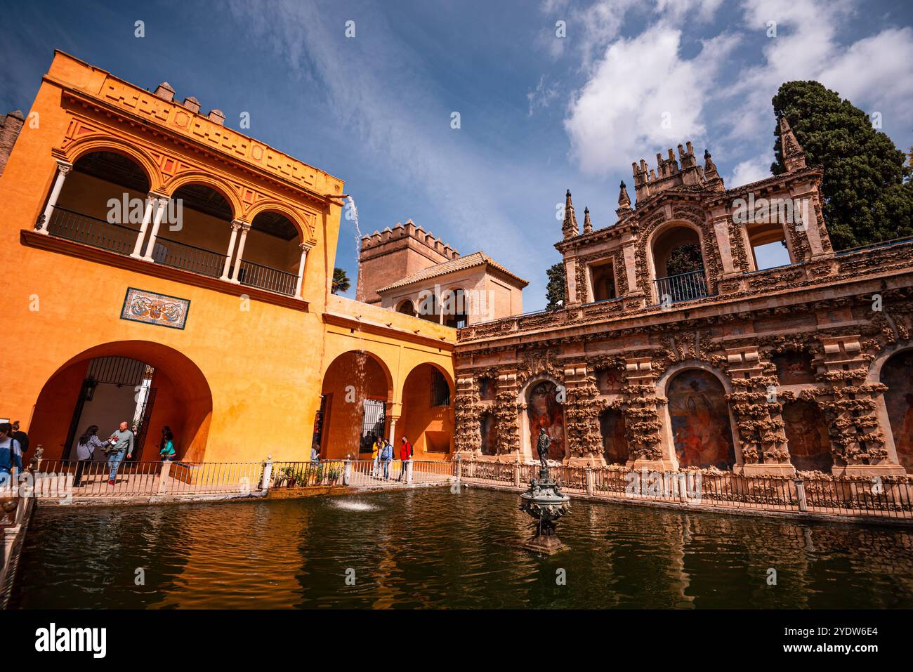 Alcázar di Siviglia, sito patrimonio dell'umanità dell'UNESCO, Siviglia, Andalusia, Spagna, Europa Foto Stock