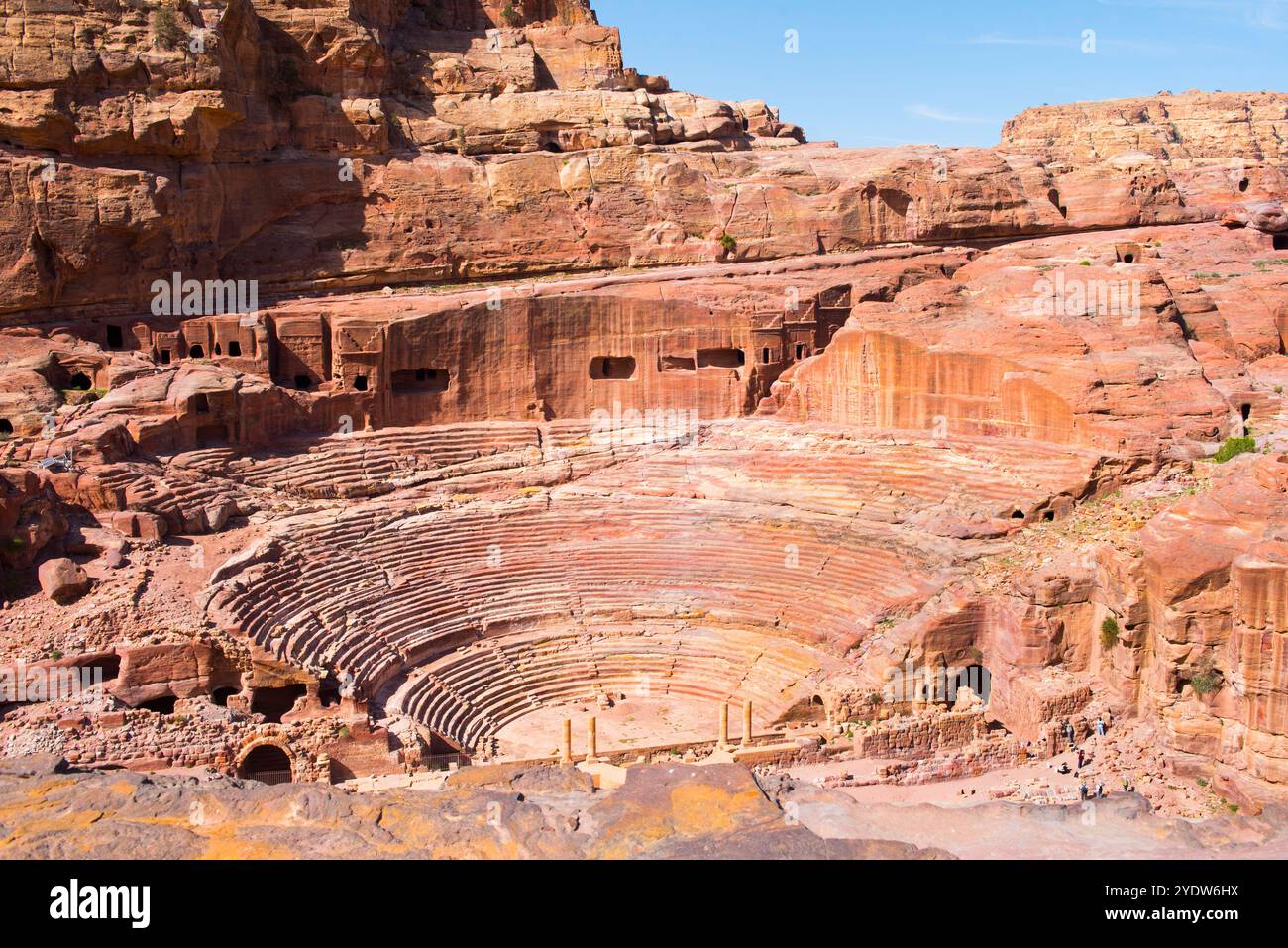 Città storica e archeologica nabatea di Petra, patrimonio dell'umanità dell'UNESCO, Giordania, Medio Oriente Foto Stock