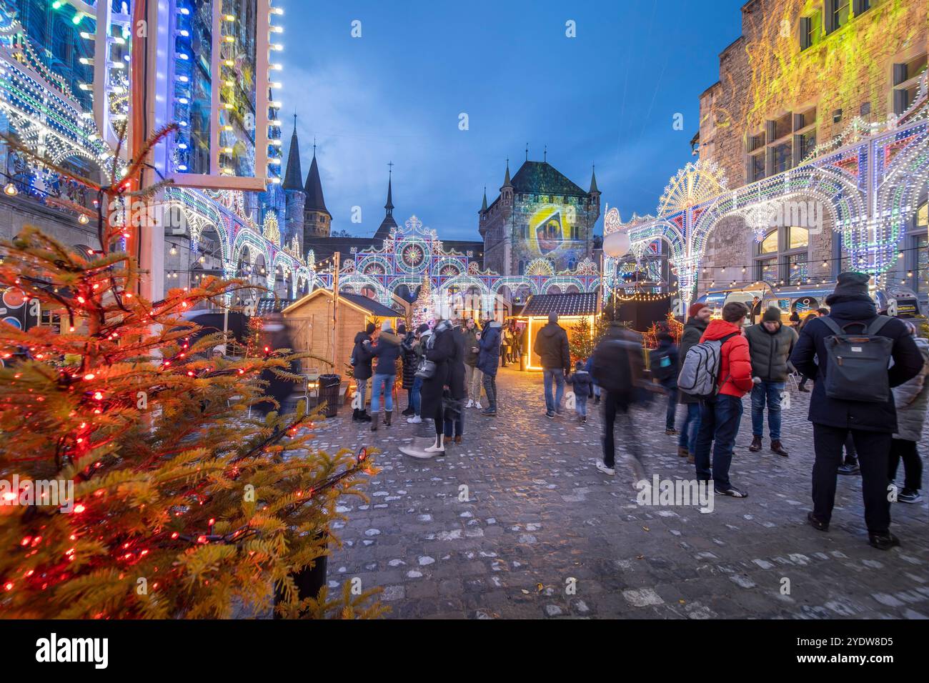 Museo Nazionale Mercatino di Natale, Zurigo, Svizzera, Europa Foto Stock