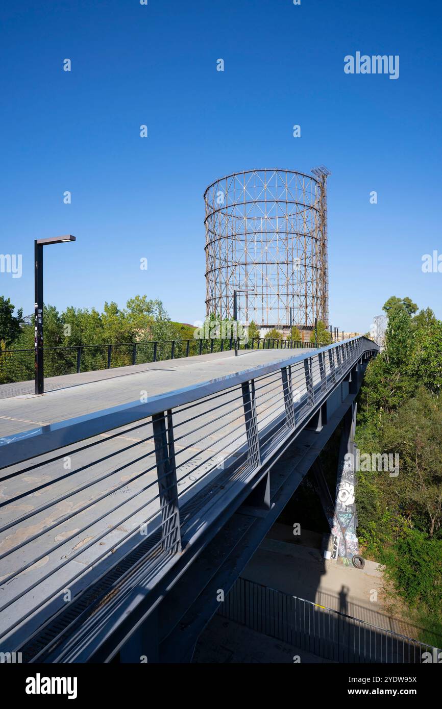 Gasometer, quartiere Ostiense, Roma, Lazio, Italia, Europa Foto Stock
