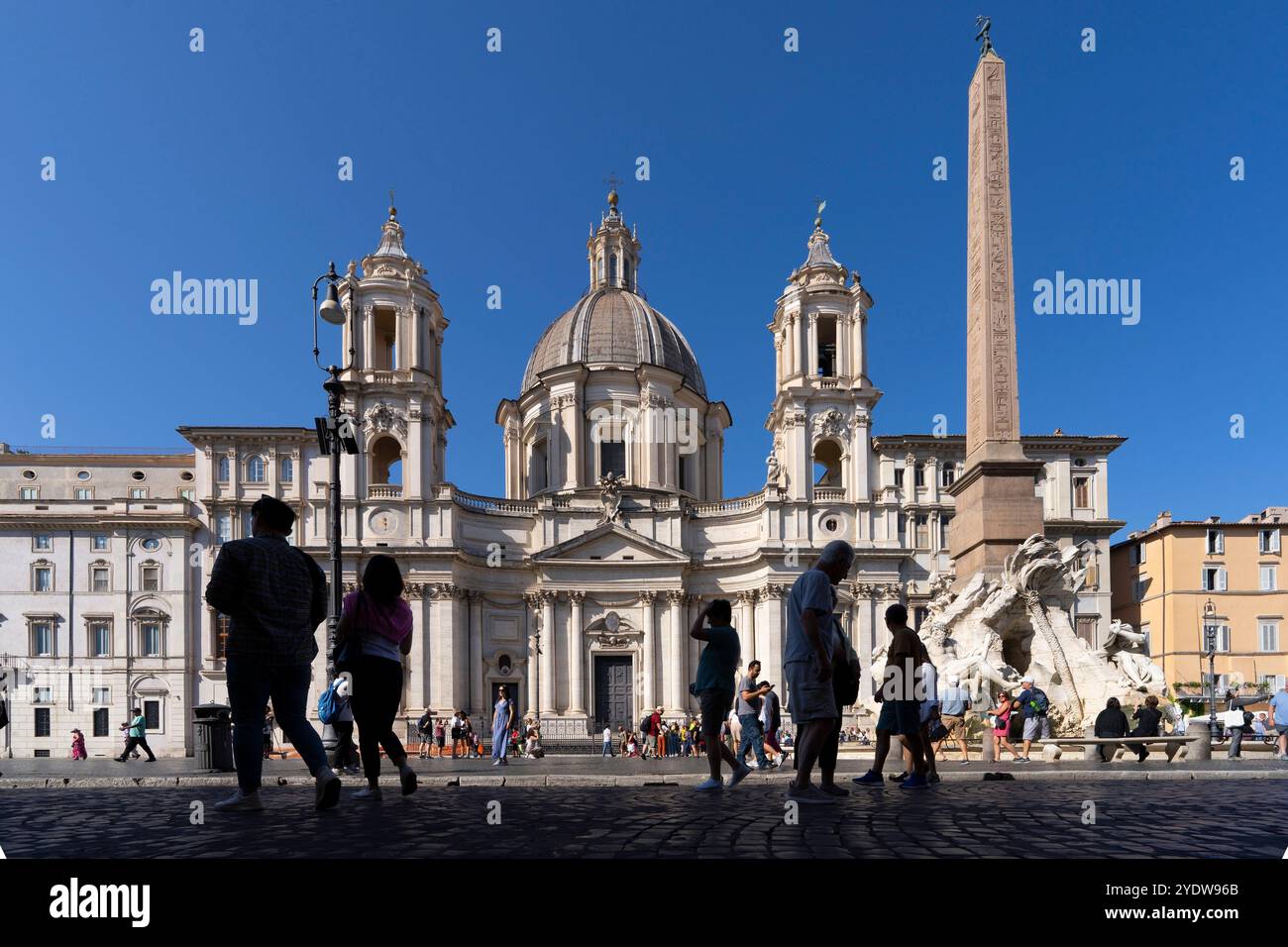 Piazza Navona, sito patrimonio dell'umanità dell'UNESCO, Roma, Lazio, Italia, Europa Foto Stock