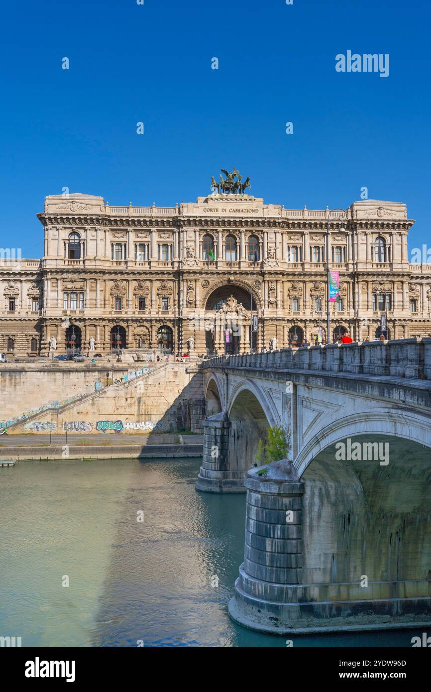 Palazzo di giustizia, Roma, Lazio, Italia, Europa Foto Stock