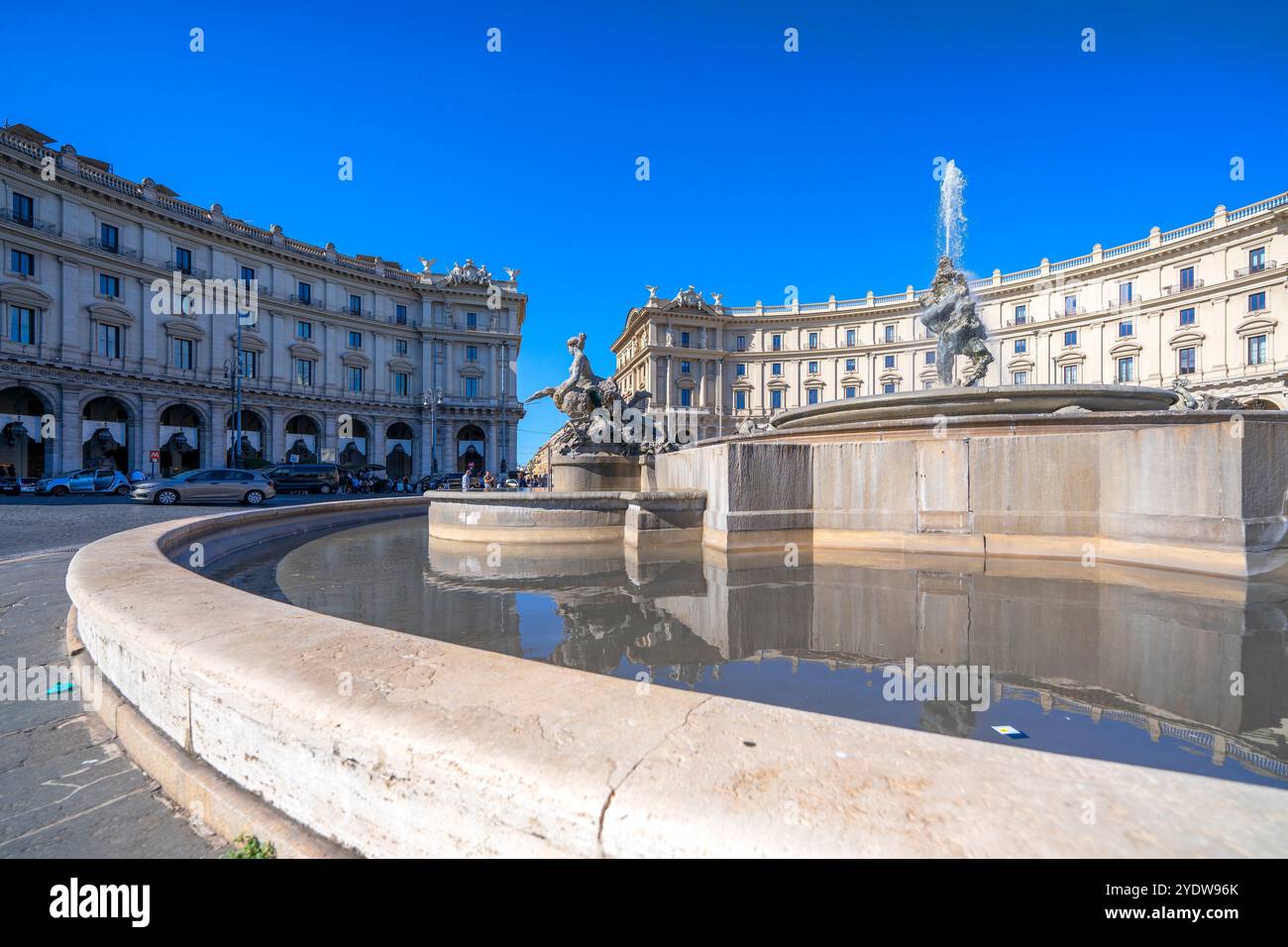 Piazza della Repubblica, Roma, Lazio, Italia, Europa Foto Stock