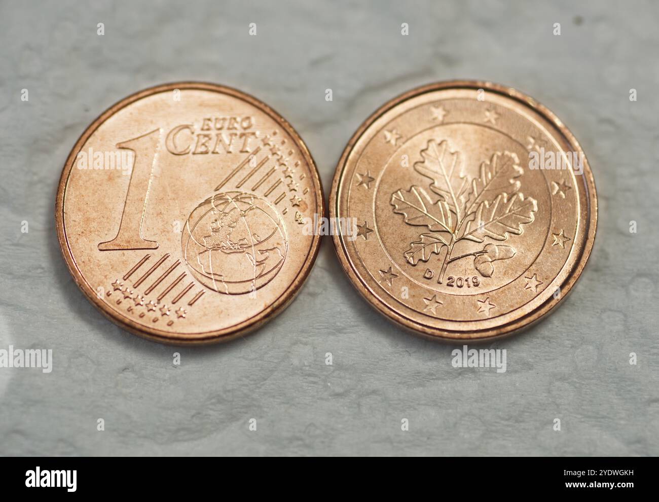 Moneta da 1 euro fronte e retro immagini e fotografie stock ad alta