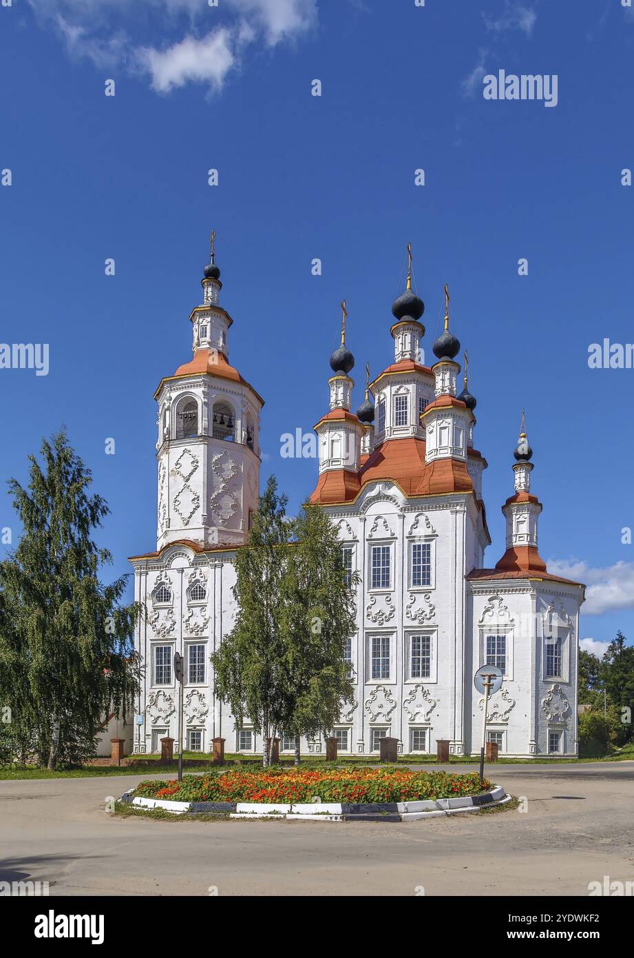 La Chiesa dell'ingresso a Gerusalemme, Totma, Russia. Questo stile è talvolta indicato come Totma Baroque Foto Stock