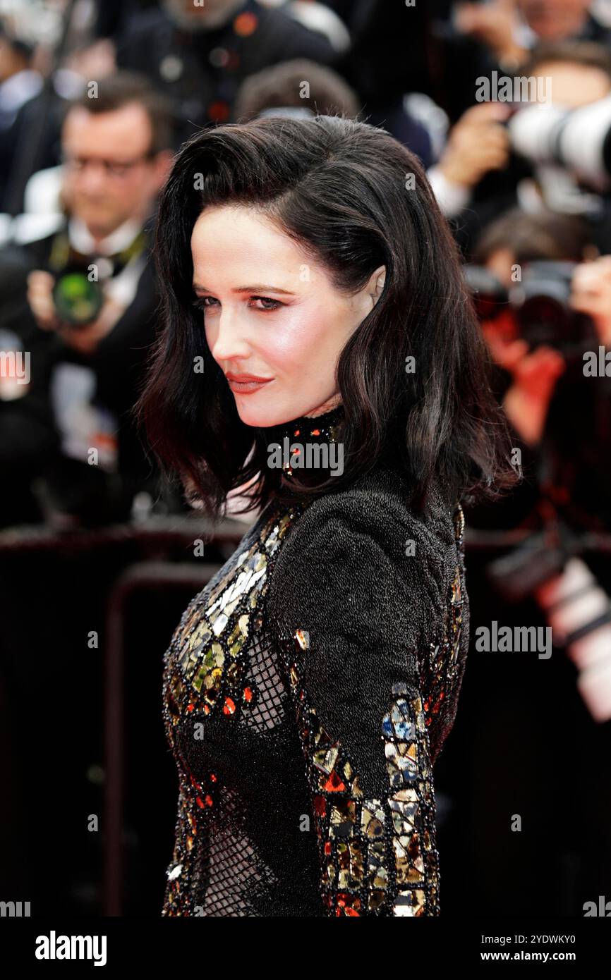 Eva Green sul tappeto rosso del 77° Festival di Cannes 2024. Foto Stock