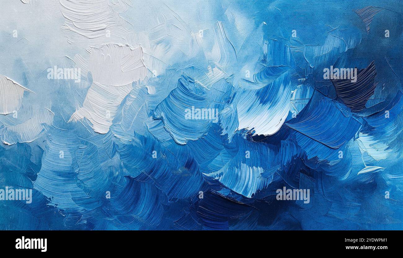 Sfumatura sfocata colorata con sfondo effetto granulosità, per design di prodotti artistici, social media, trendy, vintage, brochure, banner.acrilico astratto Foto Stock