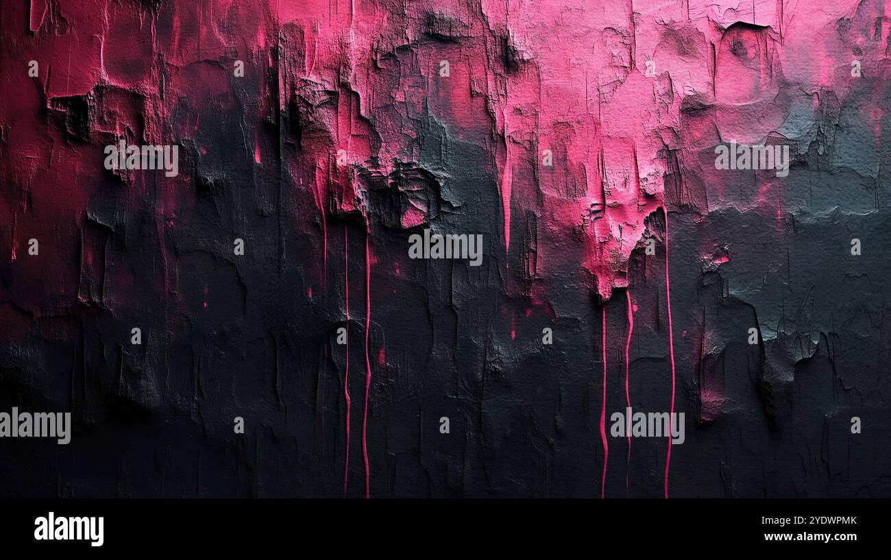 Sfumatura sfocata colorata con sfondo effetto granulosità, per design di prodotti artistici, social media, trendy, vintage, brochure, banner.acrilico astratto. Foto Stock