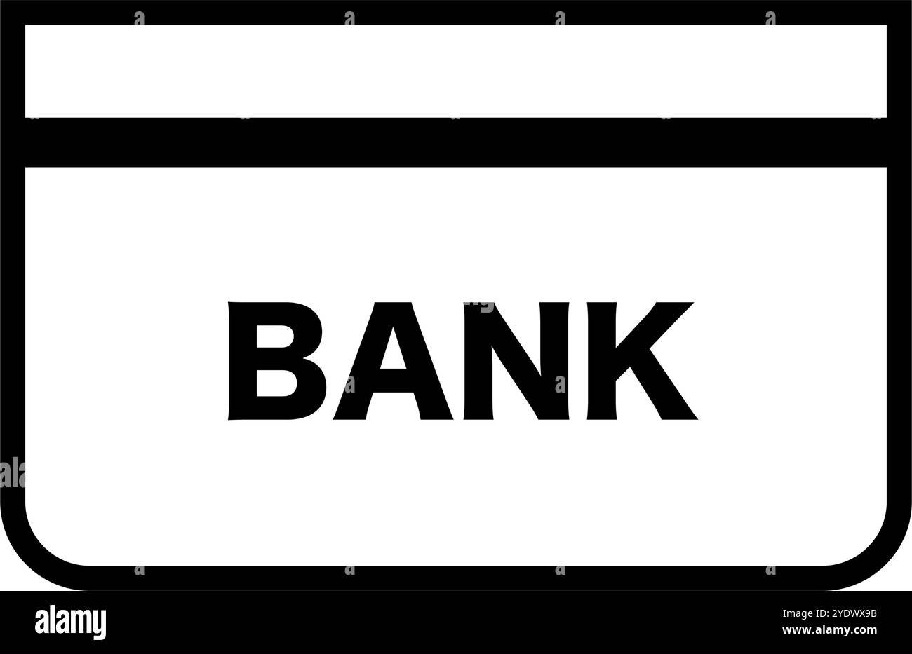 Icona conto bancario. Conto bancario di risparmio. Vettore modificabile. Illustrazione Vettoriale