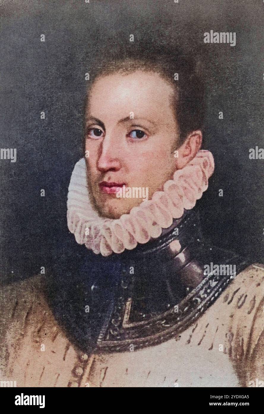 Sir Philip Sidney, 1554-1586. Englischer Dichter, Höfling und Soldat, Historisch, digital restaurierte Reproduktion von einer Vorlage aus dem 19. Jahr Foto Stock