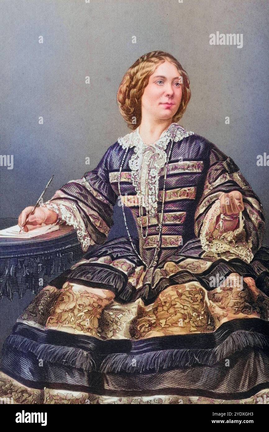 Miss Amy Sedgwick später Mrs Parkes, Mrs Pemberton e Mrs Goostry 1830-1897. Englische Schauspielerin. Von DJ Pound nach einer fotografie von Mayall Foto Stock