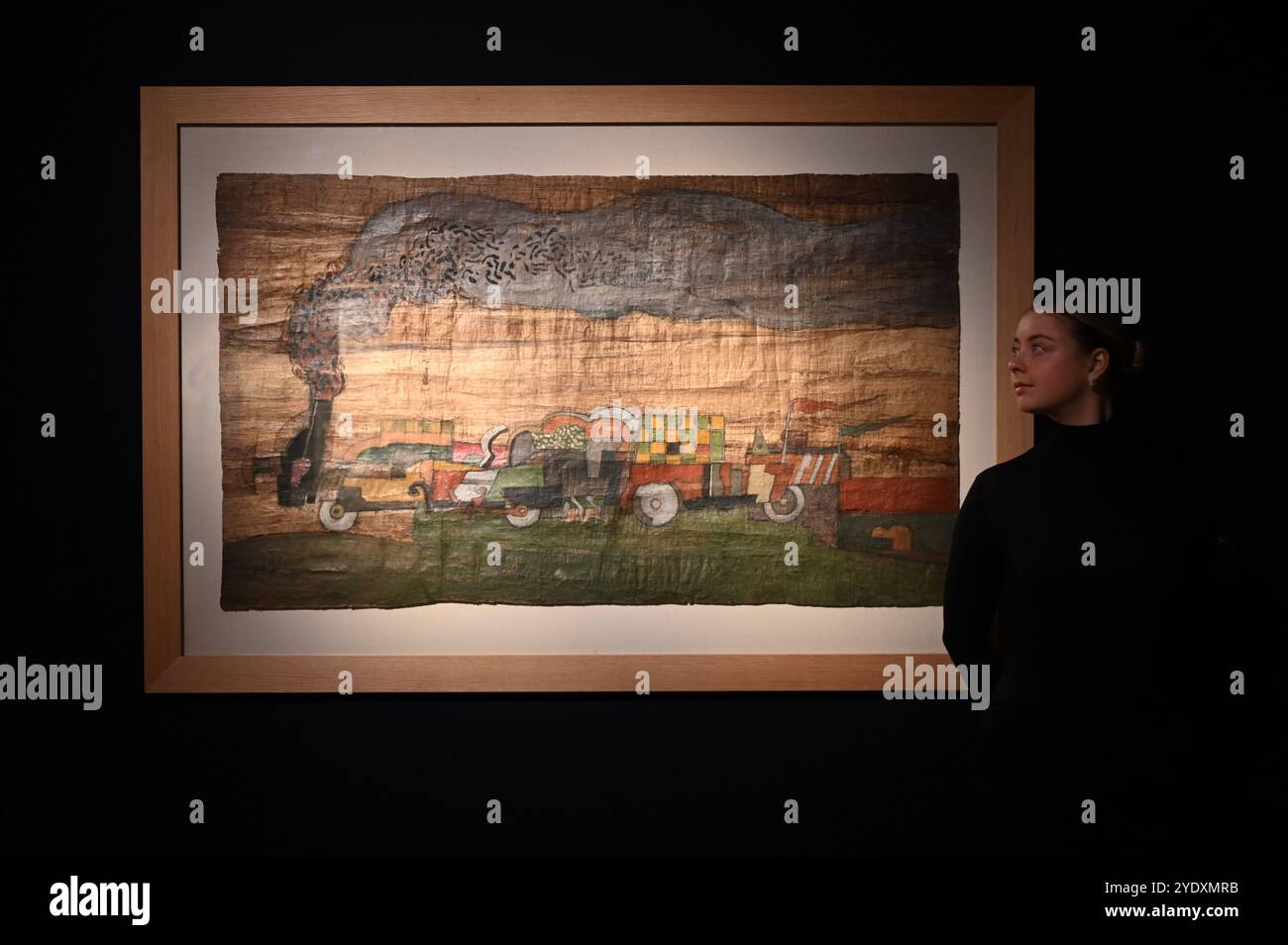 Basandosi sul successo dello scorso anno di Marhala: Highlights della collezione Dalloul, Christie's è onorata di offrire un secondo eccezionale gruppo di opere della collezione Dalloul, Beirut. Formata dal Dr. Ramzi Dalloul e Saeda El Husseini e avanzata dal loro figlio, Dr. Basel Dalloul, la collezione presenta un viaggio coinvolgente attraverso la storia dell'arte araba moderna e contemporanea. Foto Stock