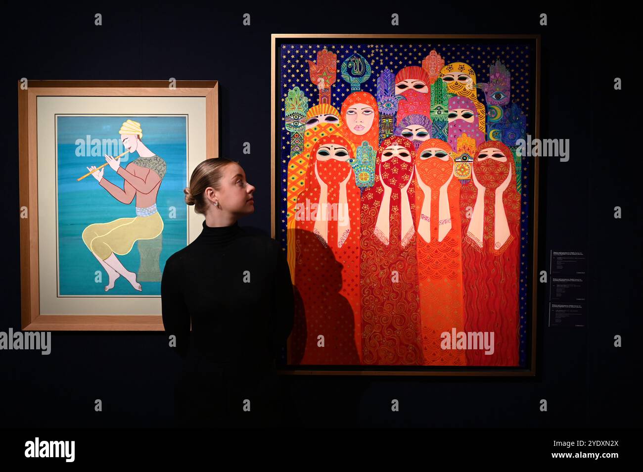 Basandosi sul successo dello scorso anno di Marhala: Highlights della collezione Dalloul, Christie's è onorata di offrire un secondo eccezionale gruppo di opere della collezione Dalloul, Beirut. Formata dal Dr. Ramzi Dalloul e Saeda El Husseini e avanzata dal loro figlio, Dr. Basel Dalloul, la collezione presenta un viaggio coinvolgente attraverso la storia dell'arte araba moderna e contemporanea. Foto Stock