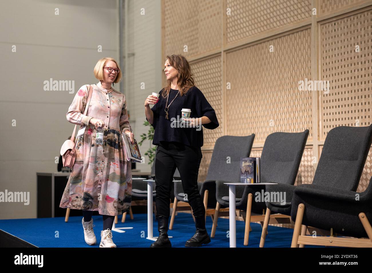 Maria Turtschaninoff och Andrea Reuter alla Fiera del Libro di Helsinki 2024 Foto Stock