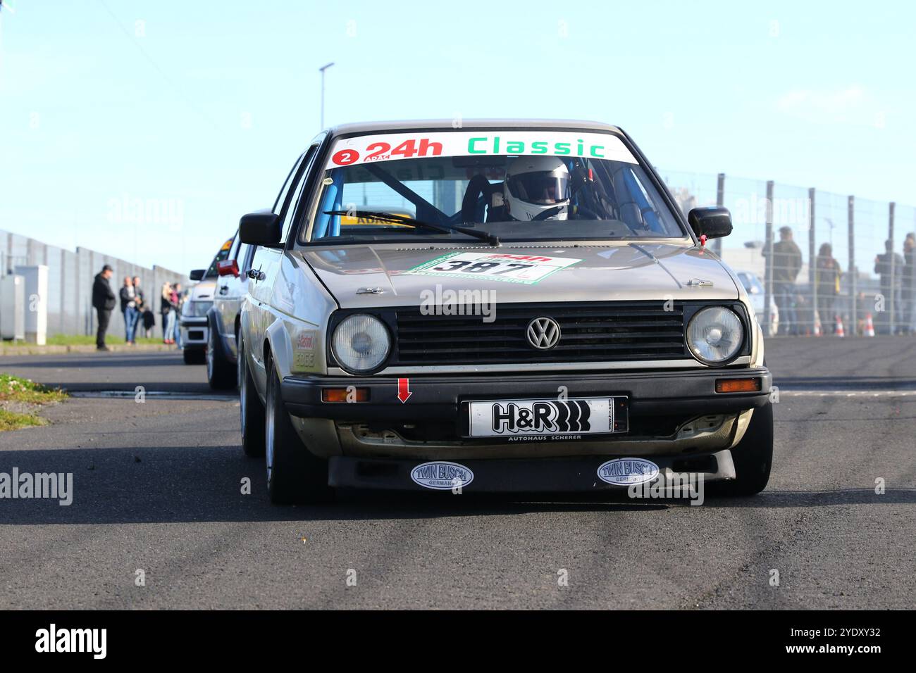 #387 Uwe Stein (Meerbusch/GER) / Sebastian Durik (Wiesemscheid/GER), VW Golf 2 16V, Team: Motorsport, ADAC Youngtimer Trophy, "Schwedenkreuz", Nuerburgring, Deutschland, 26.10.2024 foto: Eibner-Pressefoto/Juergen Augst Foto Stock