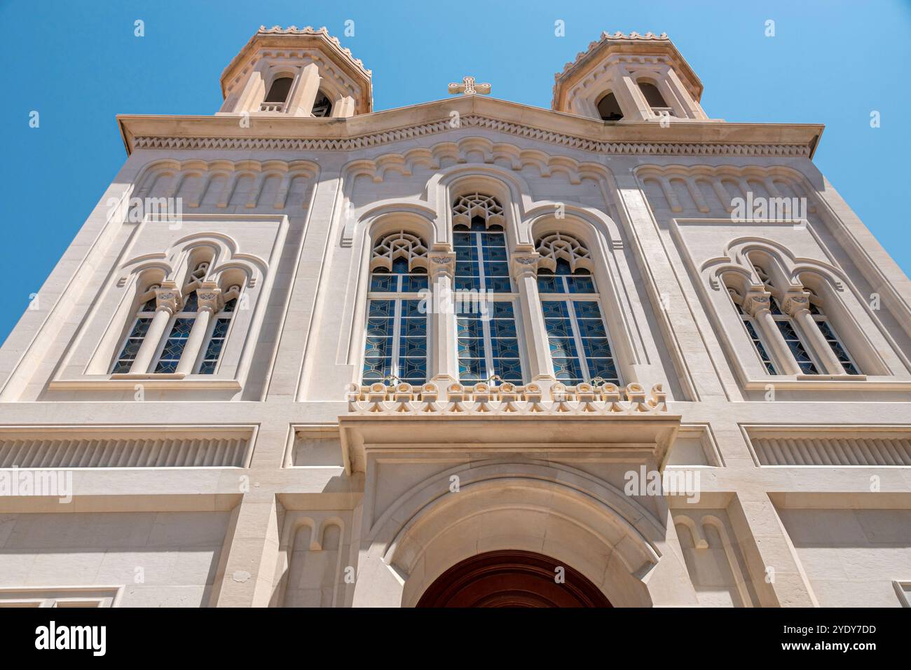 Dubrovnik Croazia, città vecchia Stari Grad, città fortificata di Ragusa, via Ulica od Puca, Chiesa cristiana ortodossa serba della Santa Annunciazione, SPC Crkva Sve Foto Stock