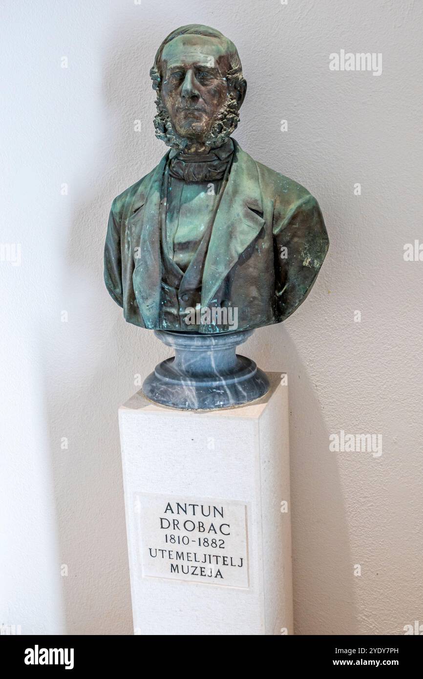 Dubrovnik Croazia, città vecchia di Stari Grad, città fortificata di Ragusa, Museo di storia naturale di Dubrovnik Prirodoslovni muzej Dubrovnik, interno, Antun Drobac b Foto Stock