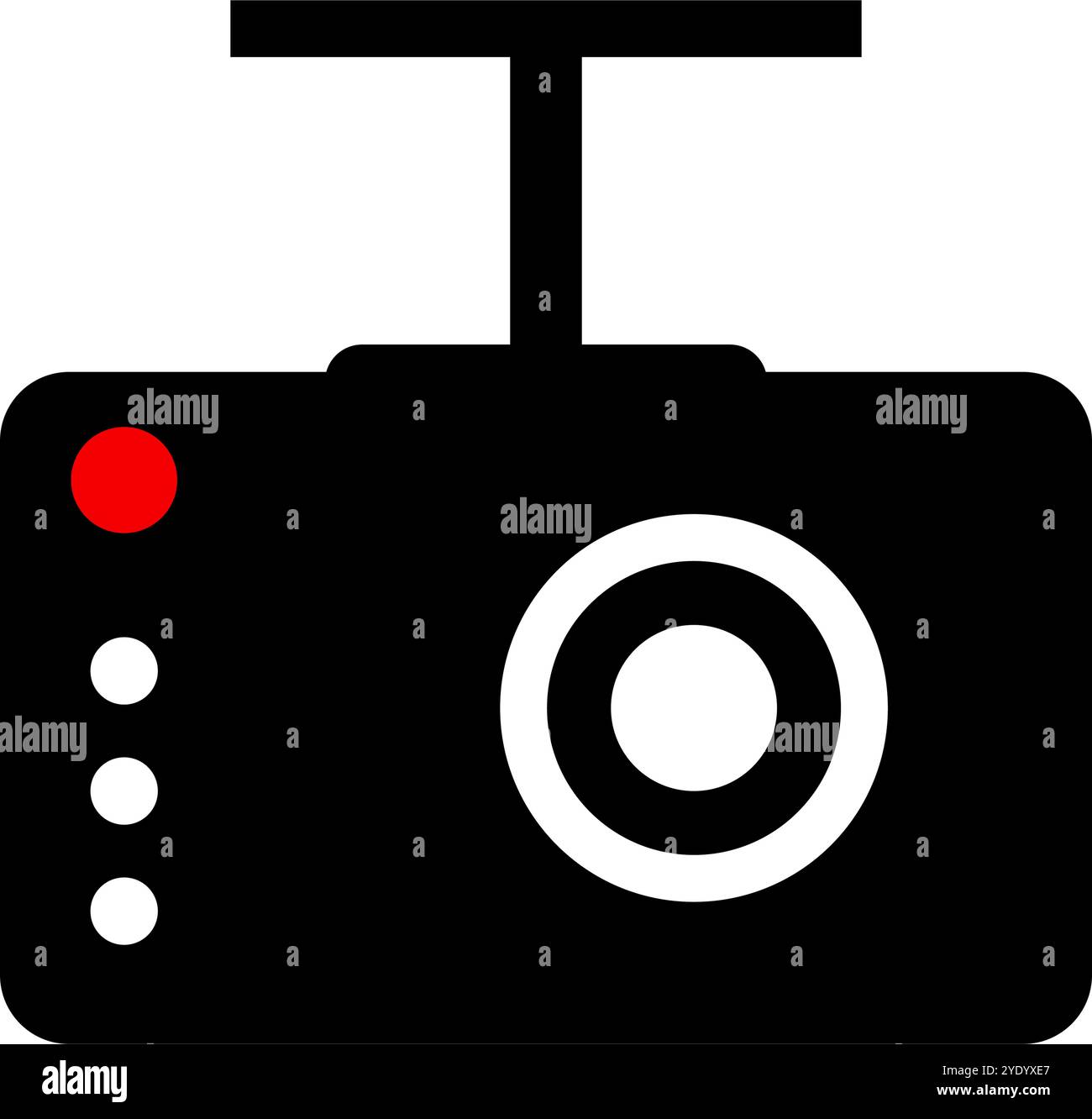 Icona Dashcam. Icona della telecamera del cruscotto. Vettore modificabile. Illustrazione Vettoriale