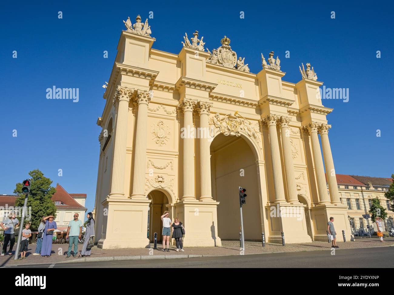 Brandenburger Tor, Luisenplatz, Potsdam, Brandeburgo, Deutschland Foto Stock