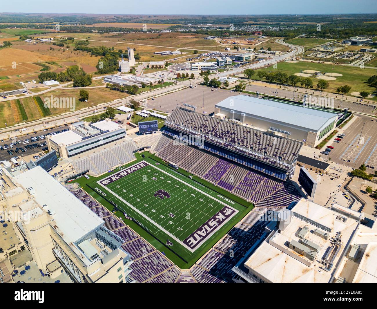 Manhattan, Kansas - 27 settembre 2024: Bill Snyder Family Stadium nel campus della Kansas State University Foto Stock