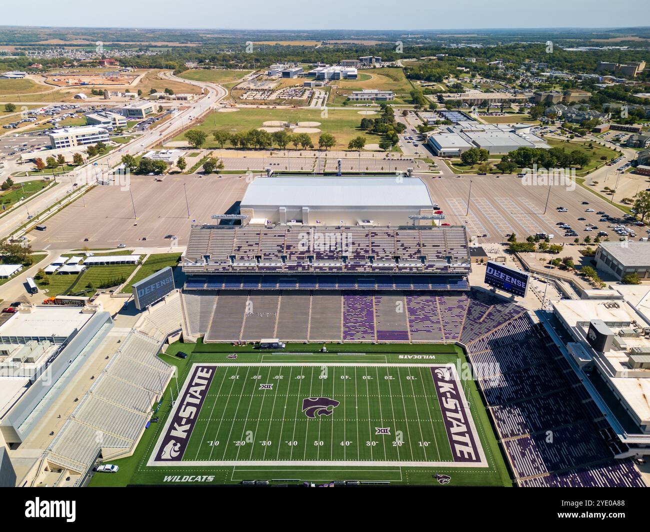 Manhattan, Kansas - 27 settembre 2024: Bill Snyder Family Stadium nel campus della Kansas State University Foto Stock