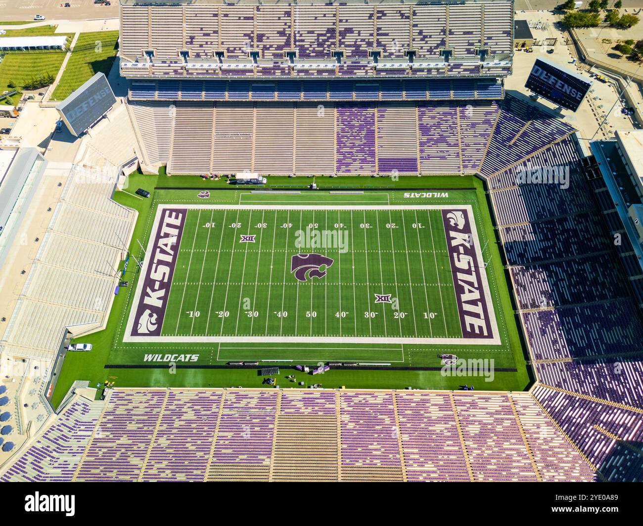 Manhattan, Kansas - 27 settembre 2024: Bill Snyder Family Stadium nel campus della Kansas State University Foto Stock