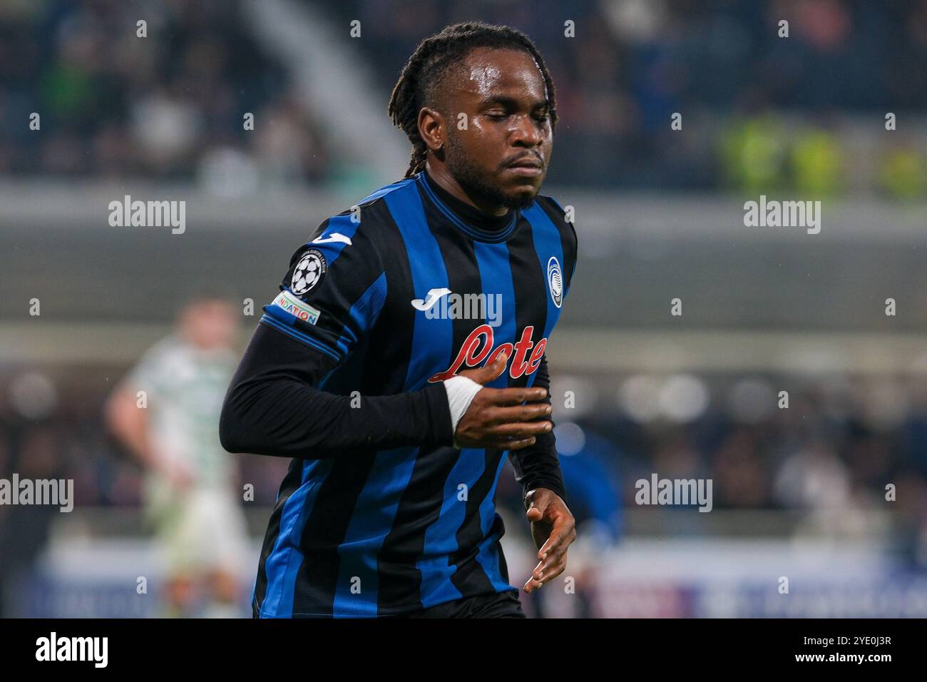 Ademola Lookman dell'Atalanta BC 1907 durante la partita di calcio MD1 della UEFA Champions League 2024/2025 tra l'Atalanta BC e il Celtic FC presso GE Foto Stock