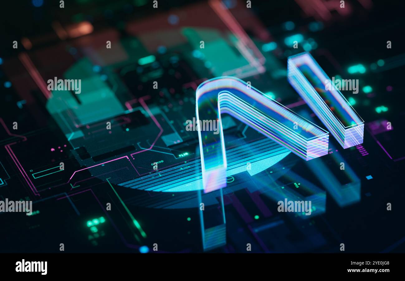 Intelligenza artificiale apprendimento automatico grandi modelli linguistici automazione ai Foto Stock