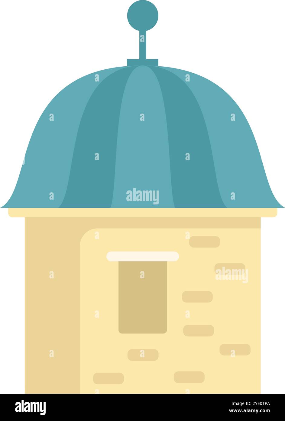 Edificio dell'Osservatorio che mostra la ricerca astronomica e la passione per l'osservazione delle stelle Illustrazione Vettoriale