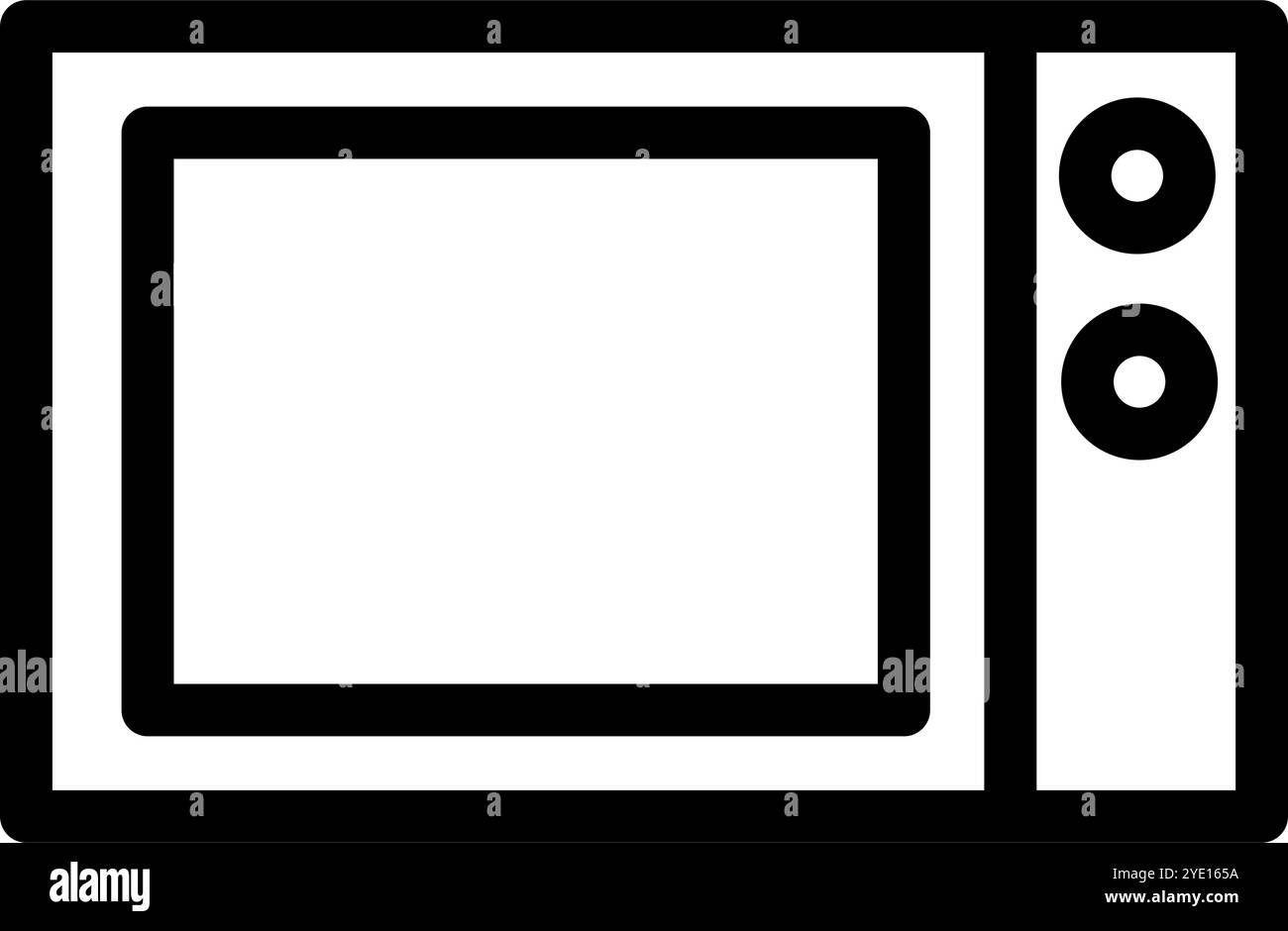 icona forno. Moderna e moderna icona di un forno vettoriale lineare piatto su sfondo bianco di dispositivi elettronici sottili Illustrazione Vettoriale