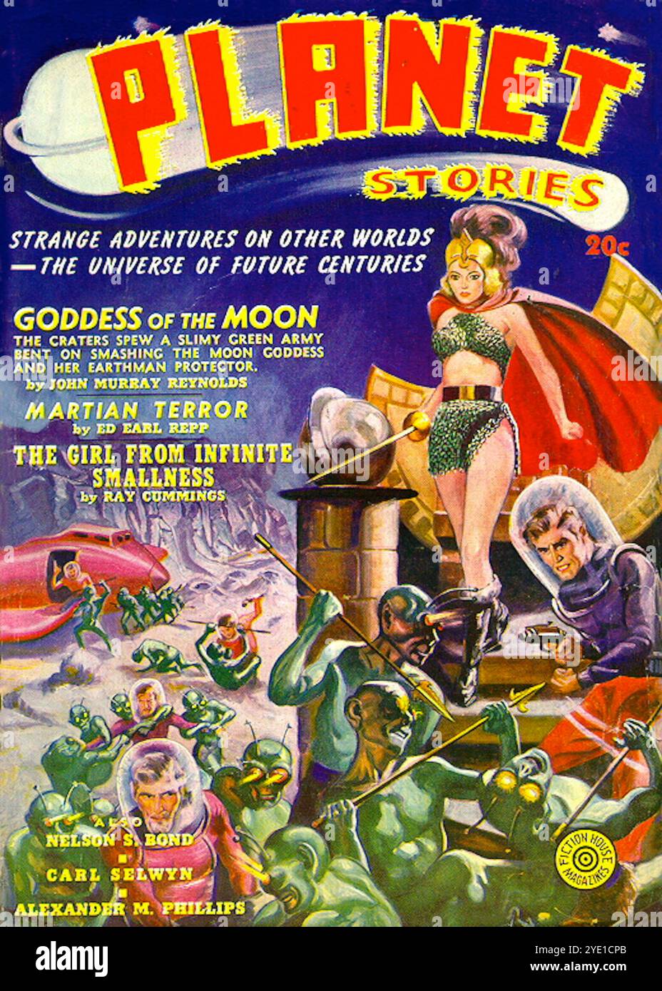 Planet Stories Vol 1 # 2 molla 1940. Foto Stock