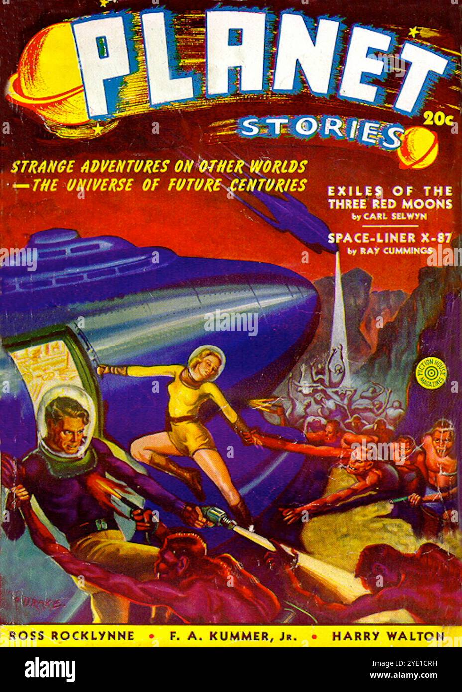 Planet Stories Vol 1 # 3 estate 1940. Foto Stock